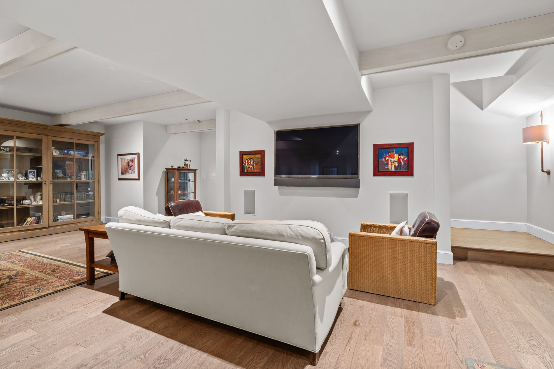 Lower level media room