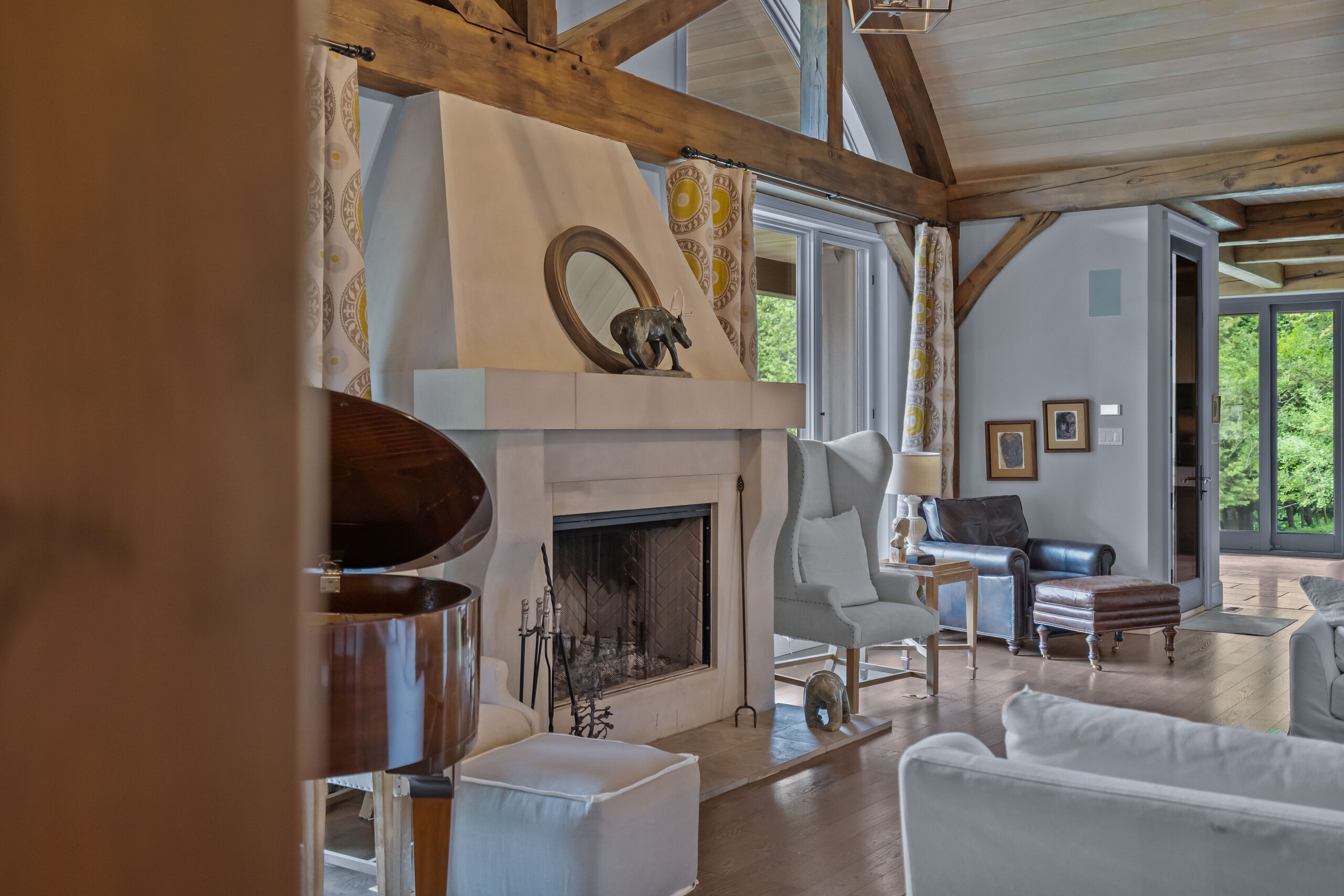 The great room hearth