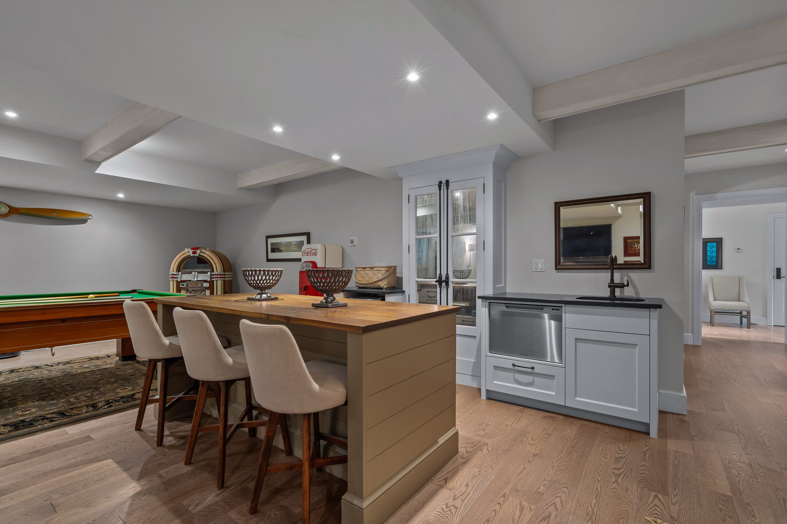 Lower level bar