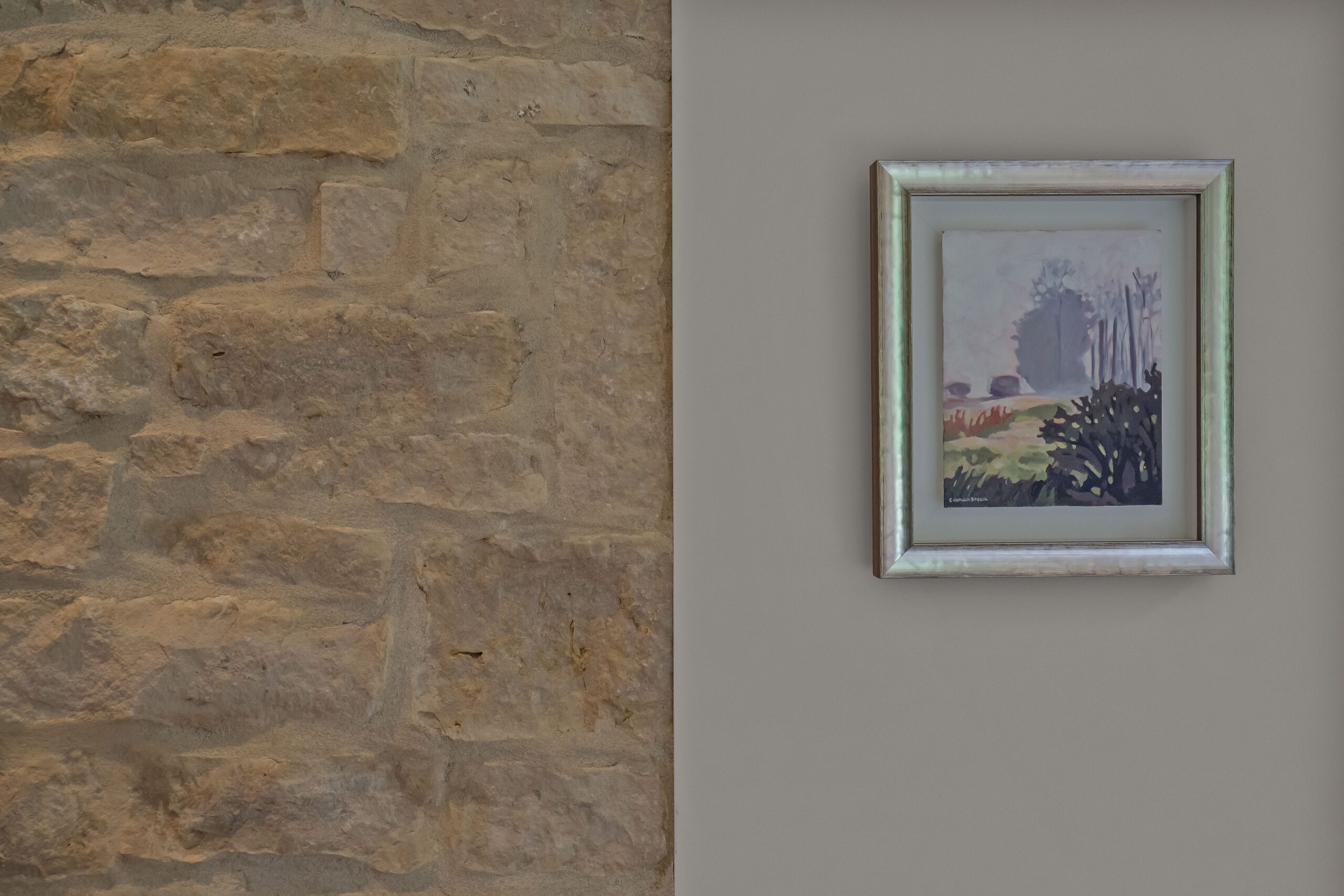 Stone feature wall