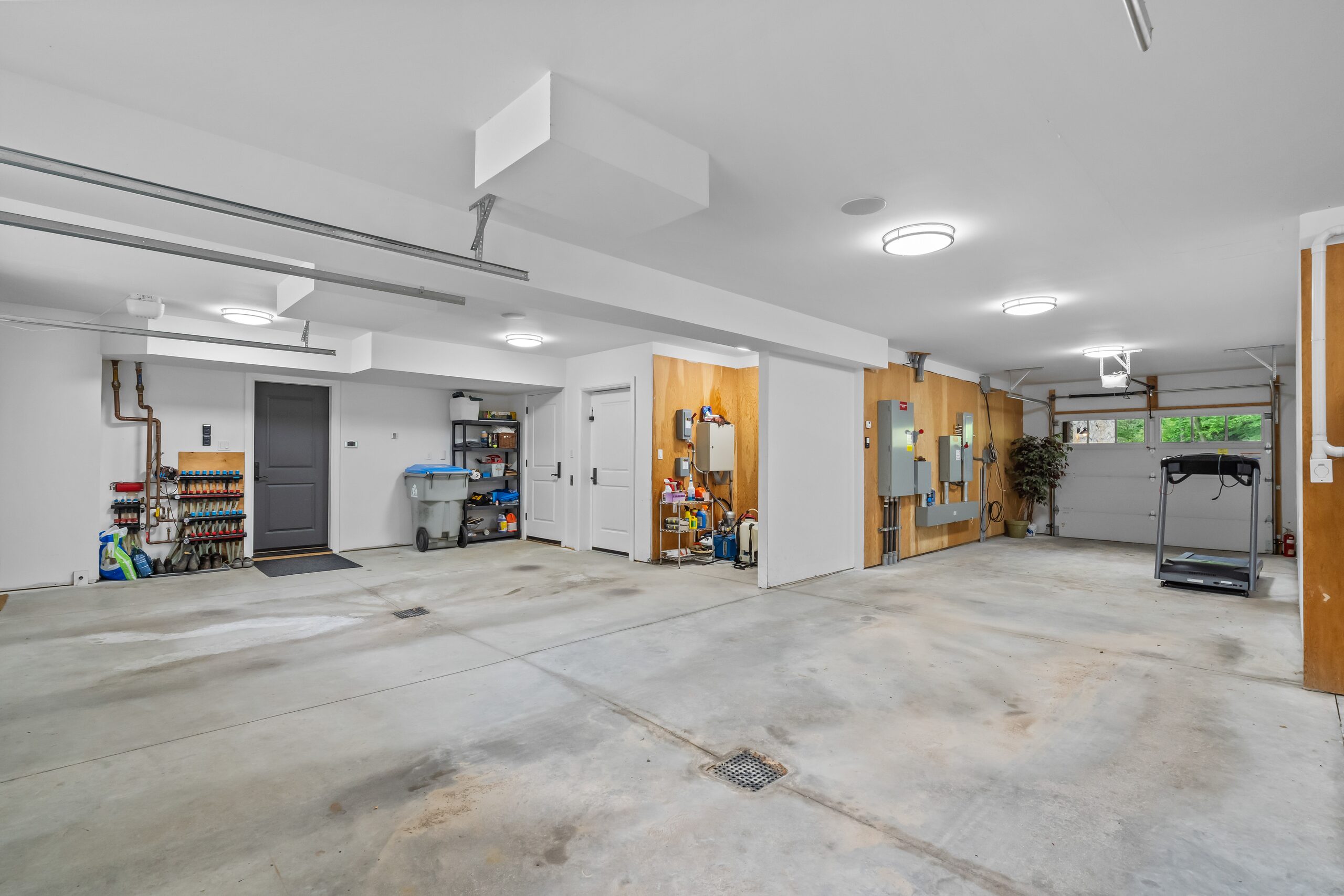 The heated garage
