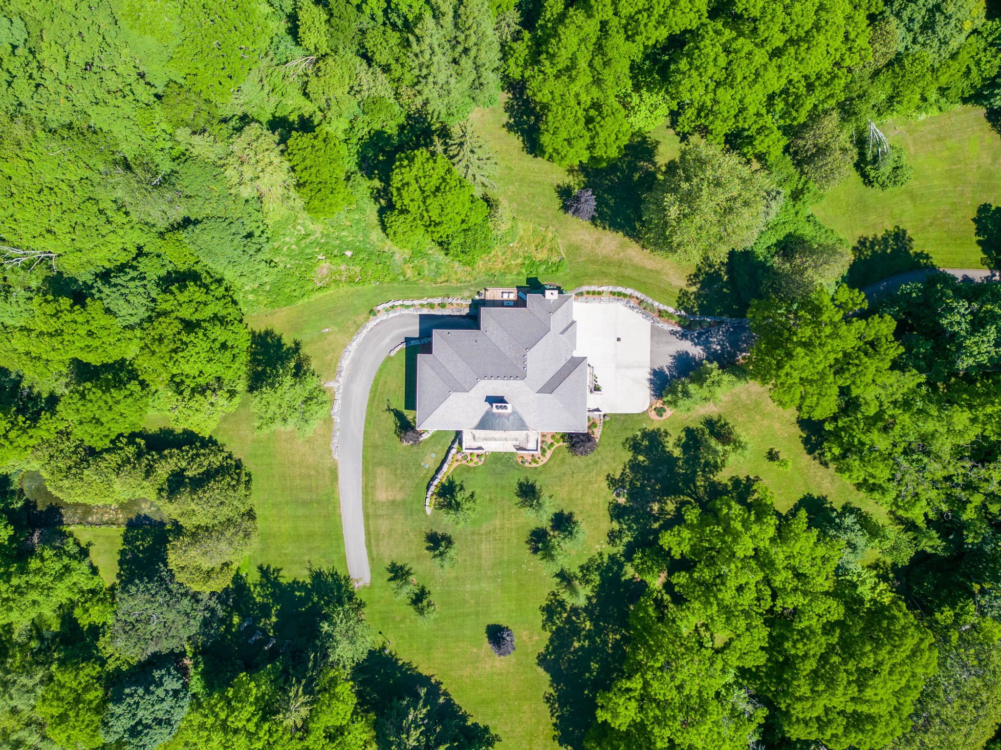 House & grounds from above
