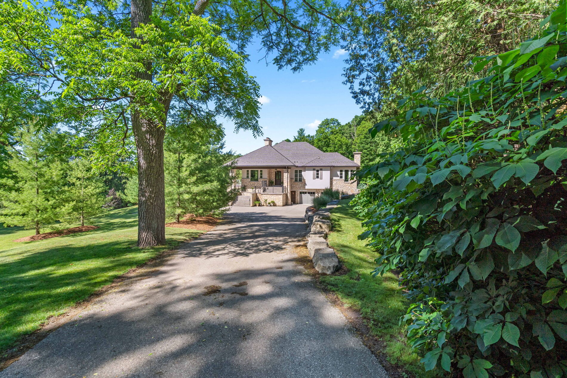 House in its woodland