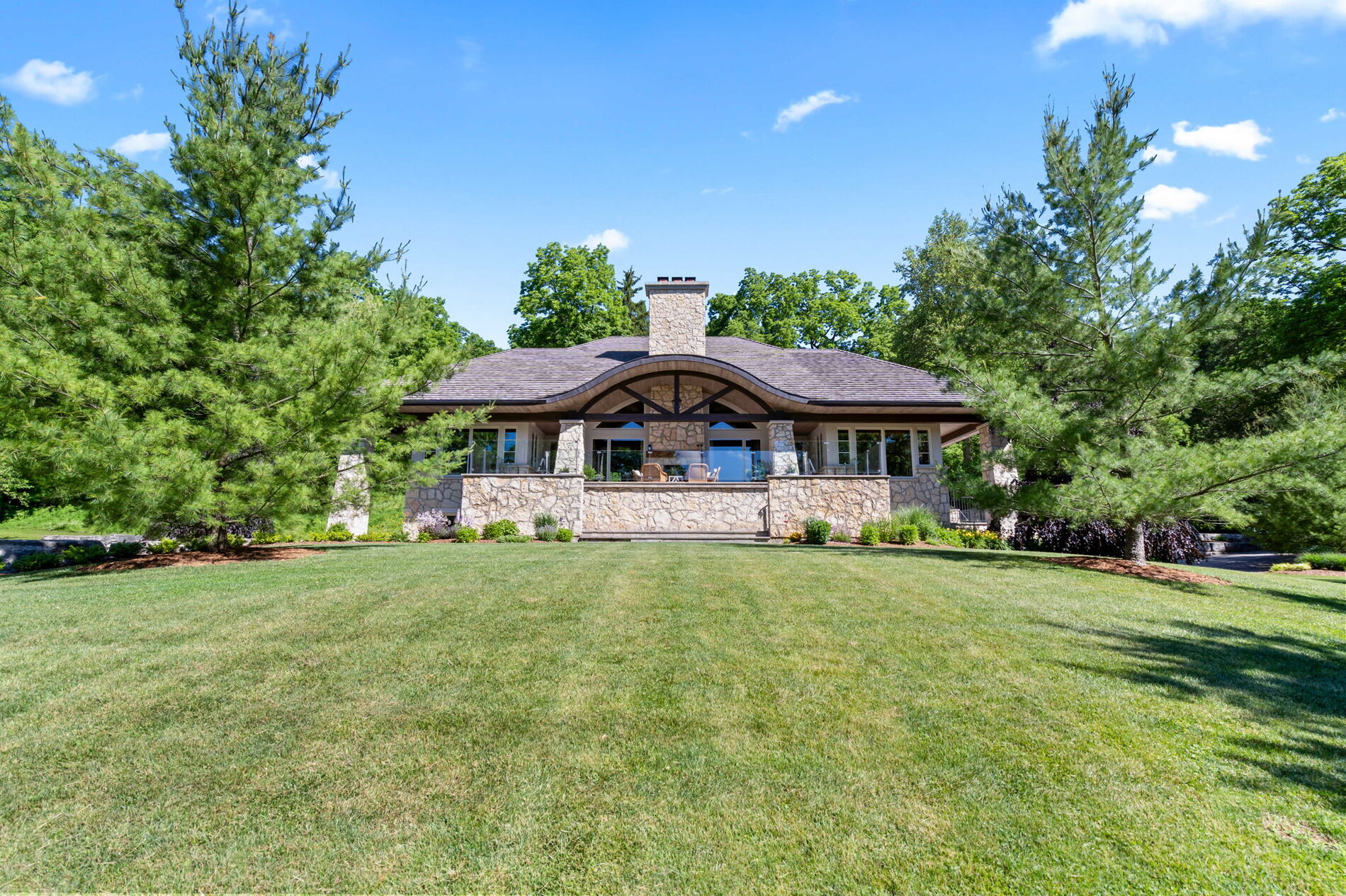 The house from the grounds, river side