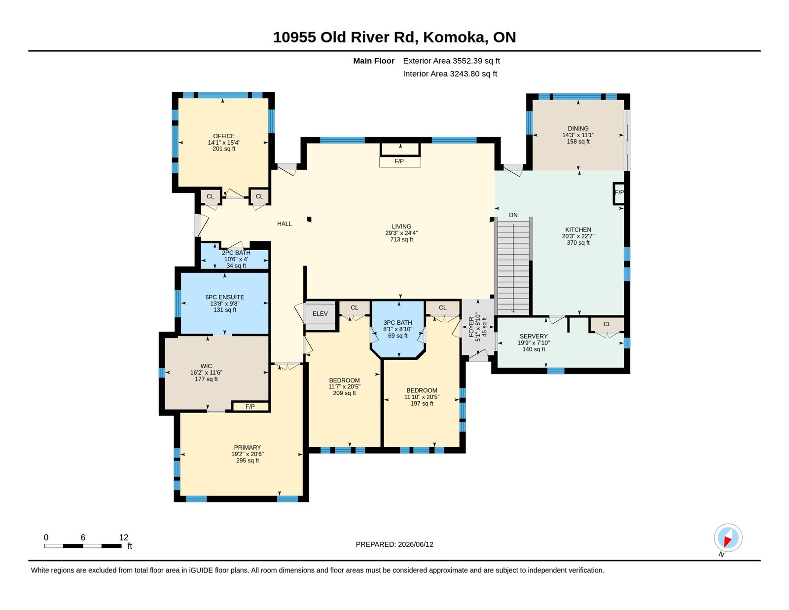 Main level floor plan
